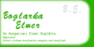 boglarka elmer business card