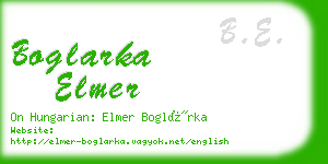 boglarka elmer business card